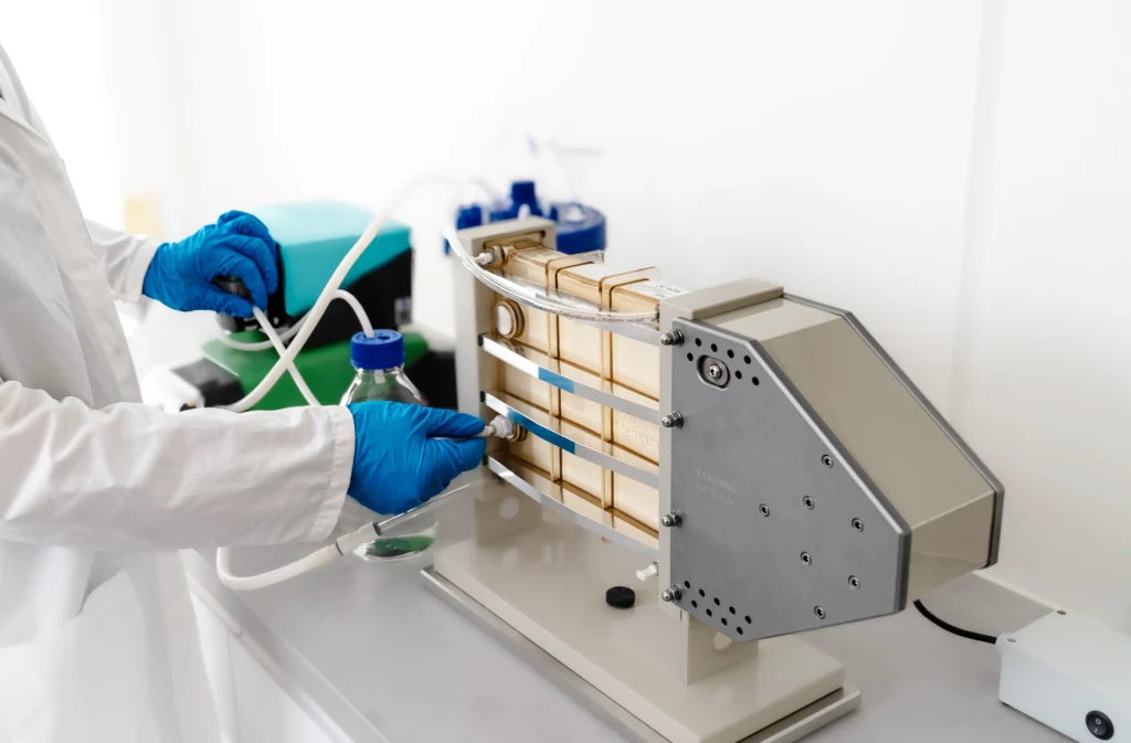 Vibro-Lab3500 setup with watson marlow pumps